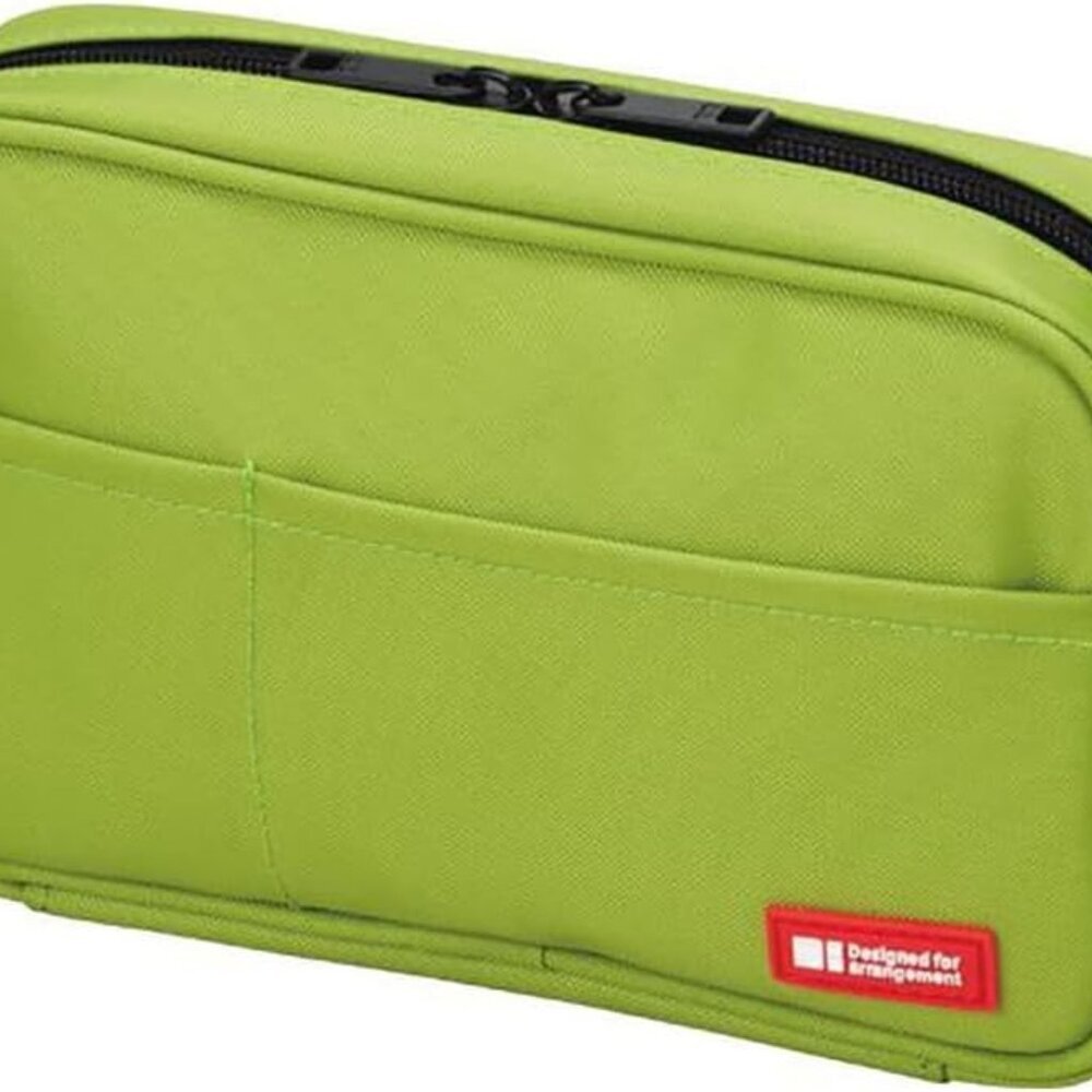 Large Capacity Zipper Pencil Case For School Office College, Big Capacity 4 Comp